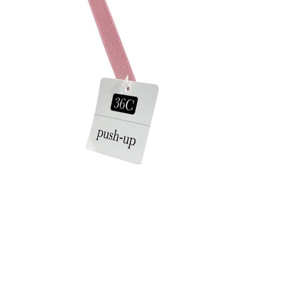 Rene Rofe Pink Push-Up Bra 36C Padded Cups Lace Overlay Adjustable,  Ribbon Bow - Picture 7 of 16